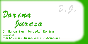 dorina jurcso business card